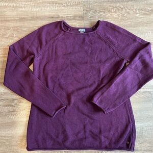 Eddie Bauer Rich Purple Women's Crew Neck Sweater